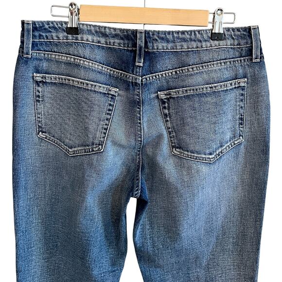 L'Agence Milana Raw Hem Low Rise Straight Leg Jeans Ravine Blue Size 30 - Picture 4 of 8